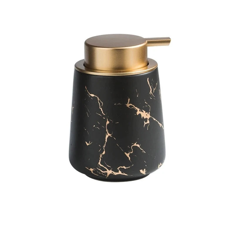 Dispensador de Cerâmica Preto - Meu Luxo