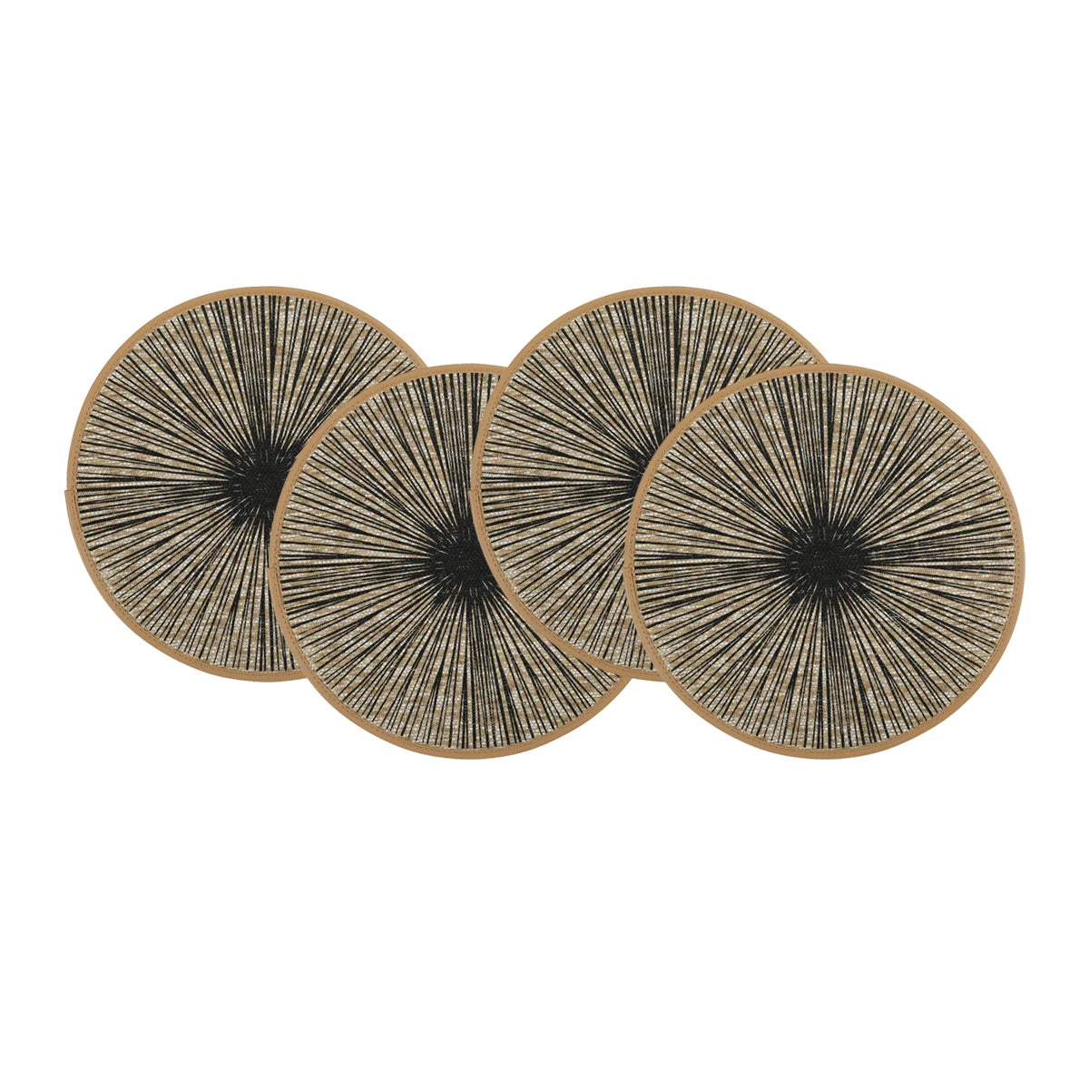 Jogo Americano Redondo de Juta e Macramê