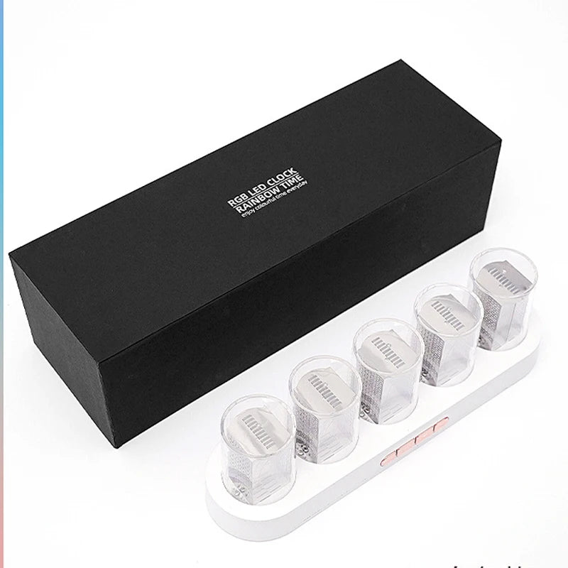 Relógio Digital de Mesa Branco - Meu Luxo