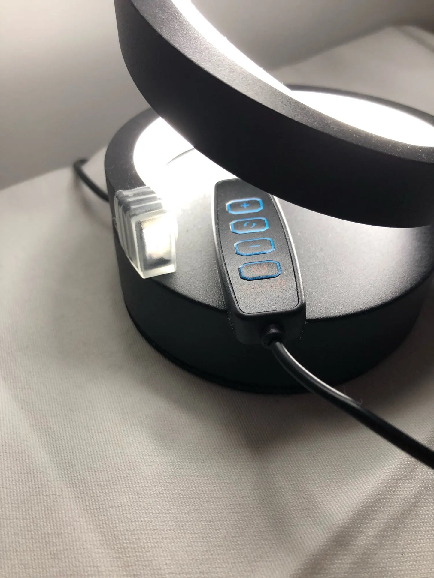 Abajur de Led Espiral Preto - Meu Luxo