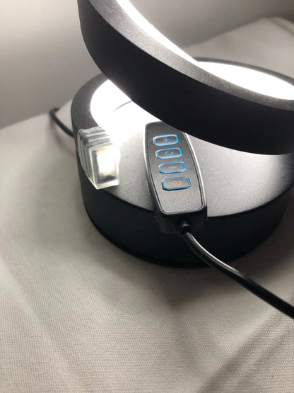 Abajur de Led Espiral Preto - Meu Luxo