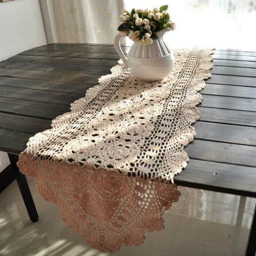 Caminho de mesa em crochê / Meu Luxo