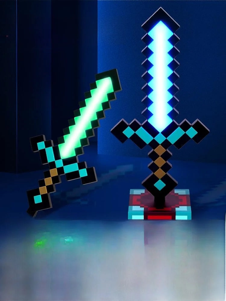 Espada de Diamante LED Iluminada Luz Noturna Exclusiva  / Meu Luxo