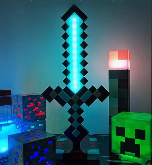 Espada de Diamante LED Iluminada Luz Noturna Exclusiva  / Meu Luxo