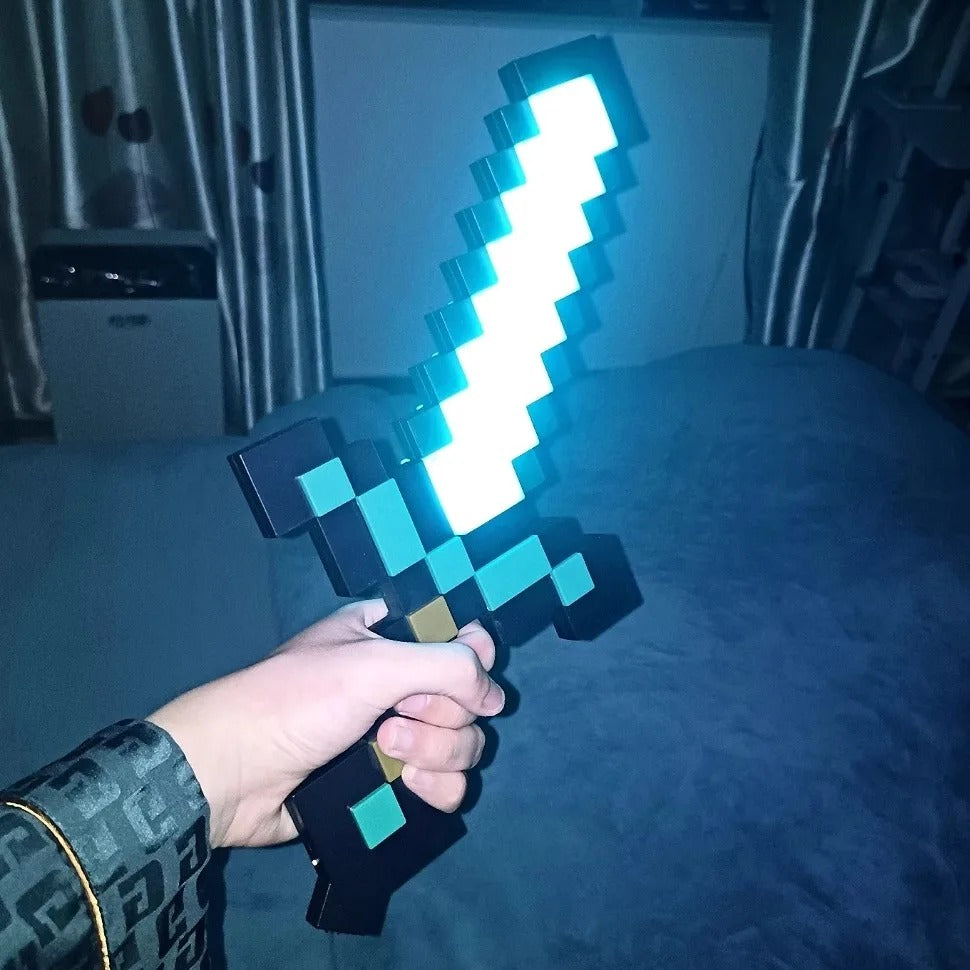 Espada de Diamante LED Iluminada Luz Noturna Exclusiva  / Meu Luxo