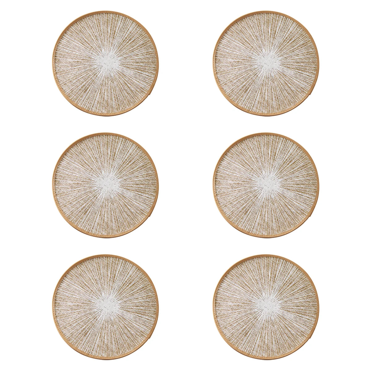 Jogo Americano Redondo de Juta e Macramê