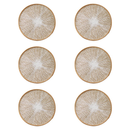 Jogo Americano Redondo de Juta e Macramê