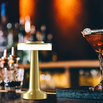 Luminária de Mesa Retro Dourada  - Meu Luxo