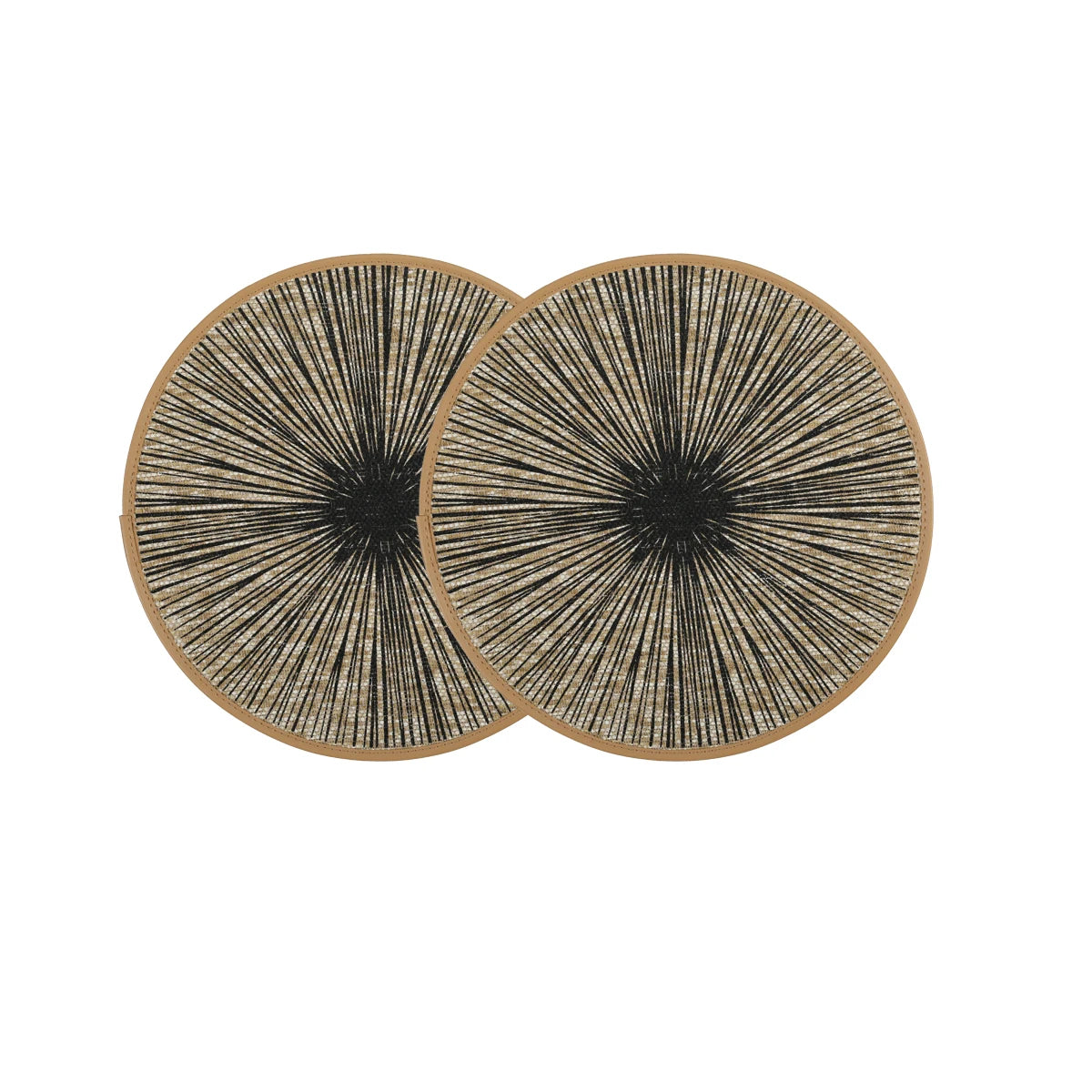 Jogo Americano Redondo de Juta e Macramê