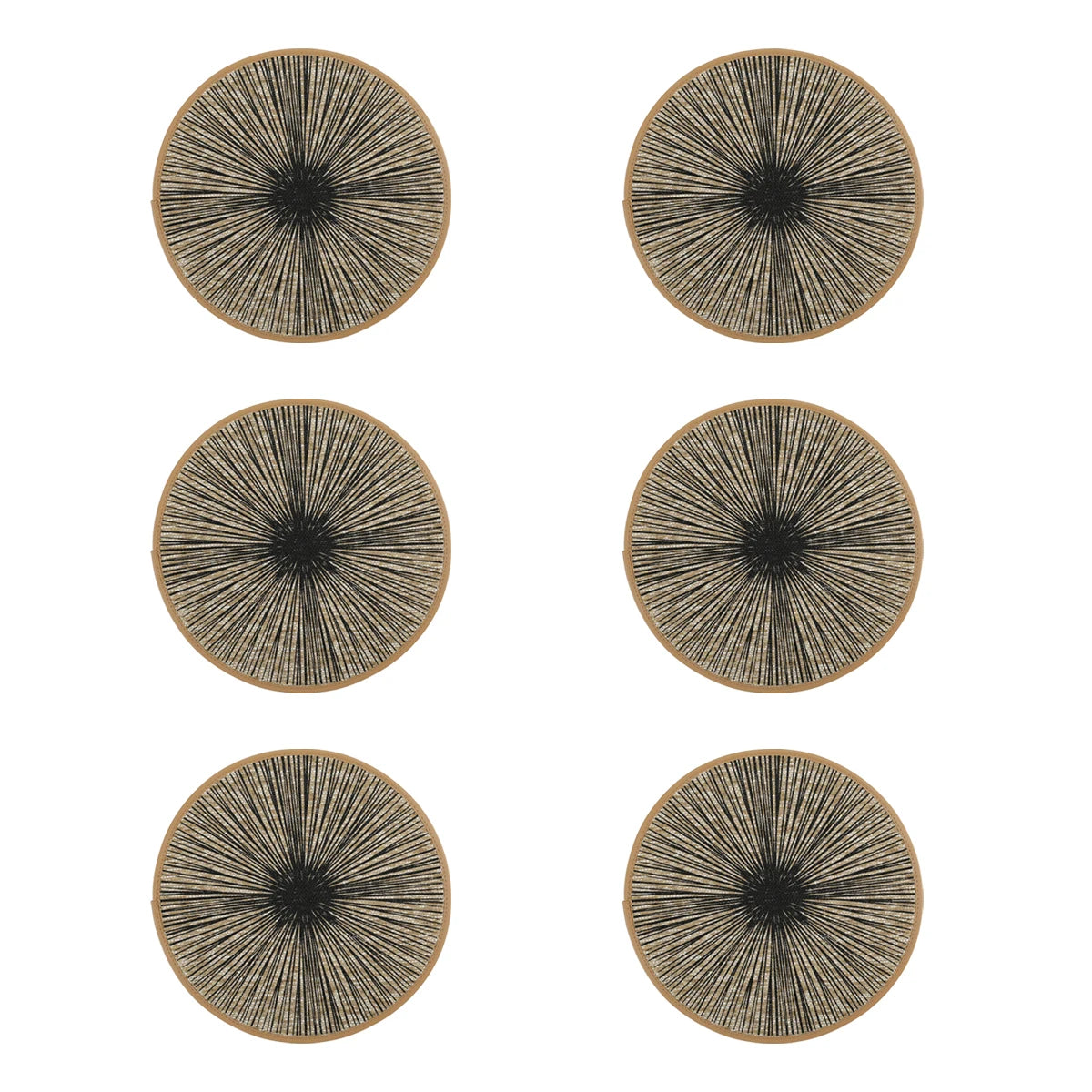 Jogo Americano Redondo de Juta e Macramê