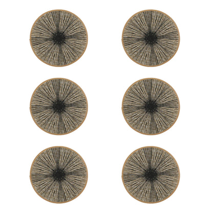 Jogo Americano Redondo de Juta e Macramê