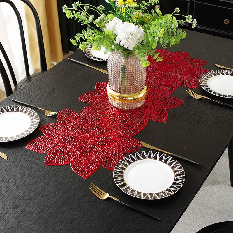 Caminho de mesa folhas / Meu Luxo