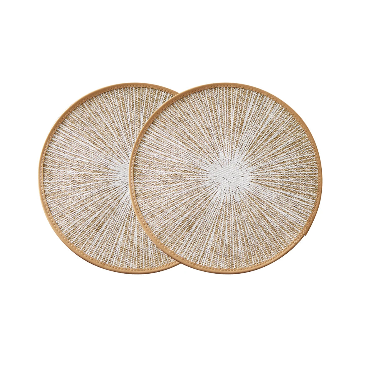 Jogo Americano Redondo de Juta e Macramê