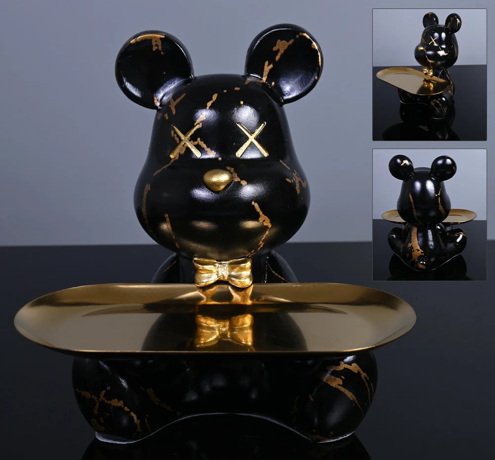 Estatua decorativa de Urso Mordomo