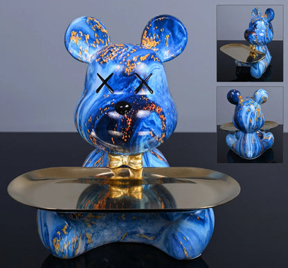 Estatua decorativa de Urso Mordomo