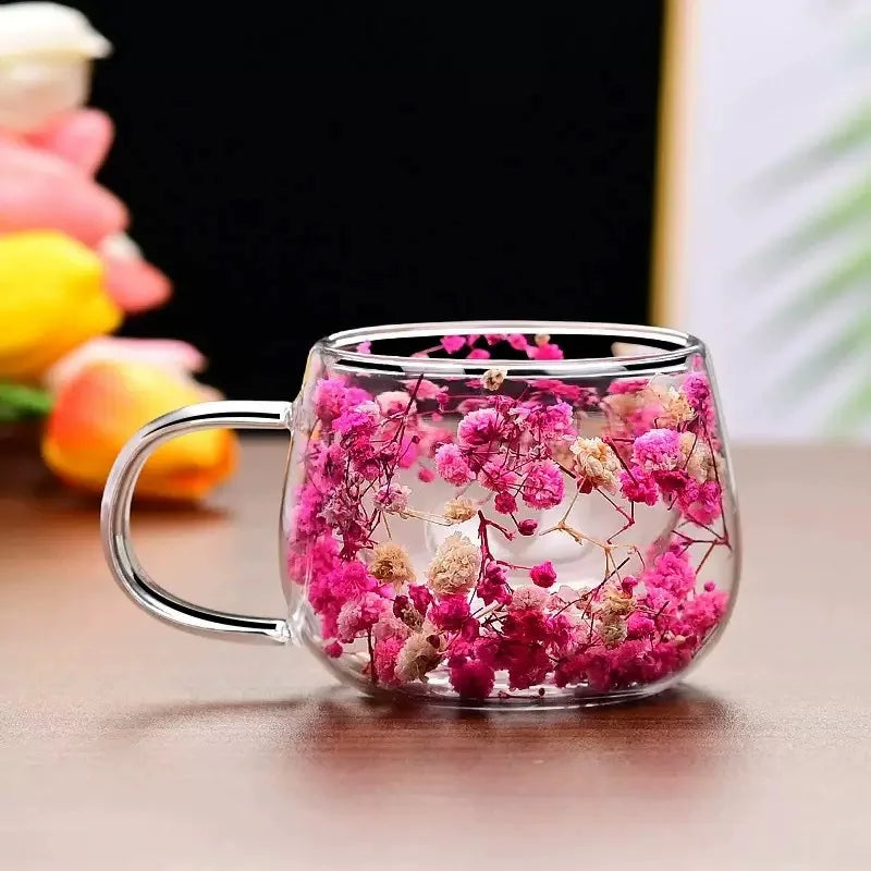 Xicara de vidro duplo para café e chá 350 ml / Meu Luxo