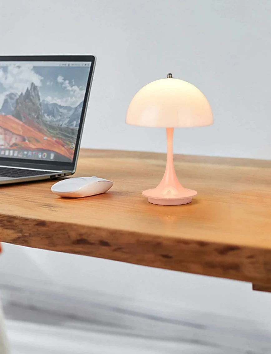 Luminária Cogumelo  Cinza - Meu Luxo