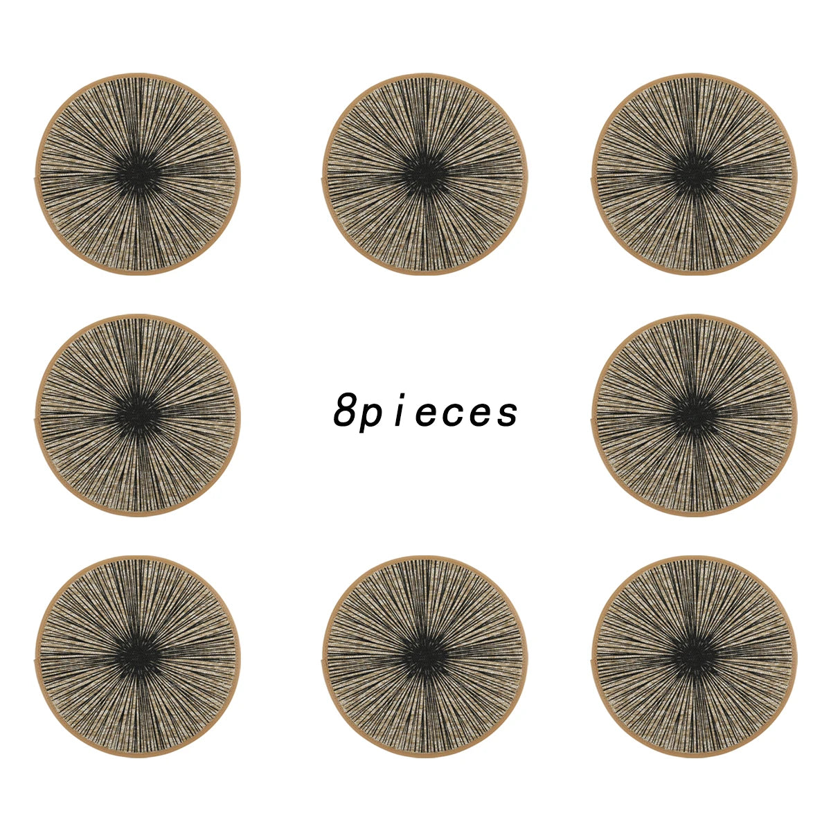 Jogo Americano Redondo de Juta e Macramê