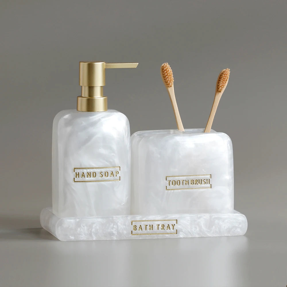 Conjunto Para Banheiro Perolado - Meu Luxo