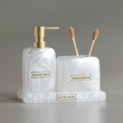 Conjunto Para Banheiro Perolado - Meu Luxo