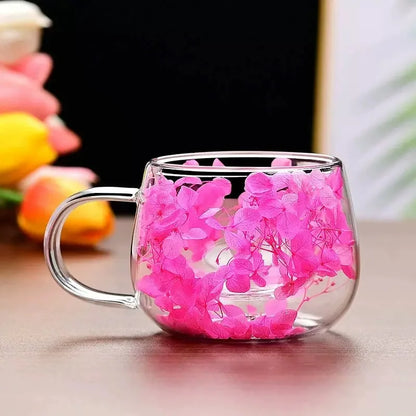 Xicara de vidro duplo para café e chá 350 ml / Meu Luxo