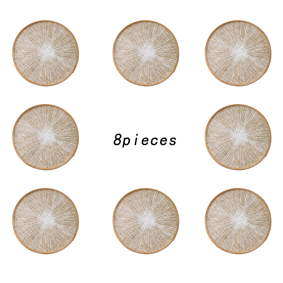 Jogo Americano Redondo de Juta e Macramê