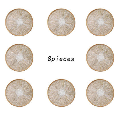 Jogo Americano Redondo de Juta e Macramê