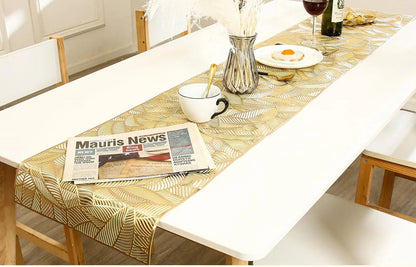 Caminho de mesa em PVC dourado de 183 cm / Meu Luxo