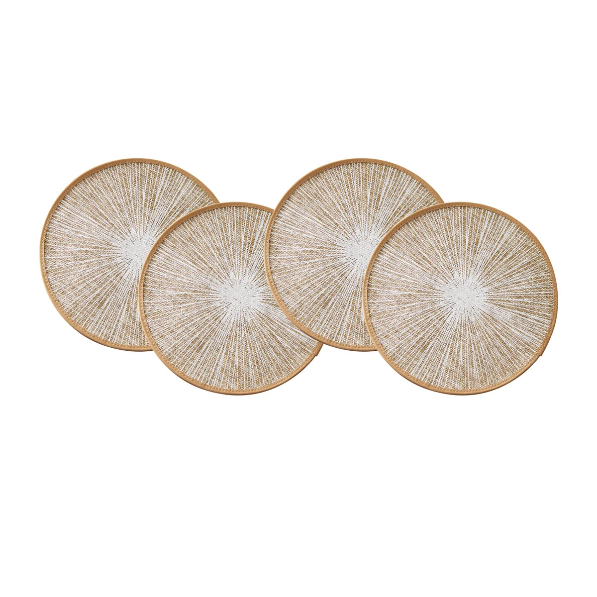 Jogo Americano Redondo de Juta e Macramê