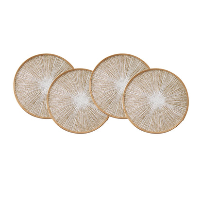 Jogo Americano Redondo de Juta e Macramê