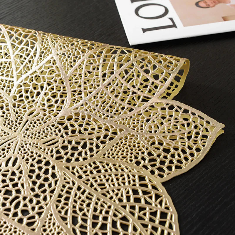 Caminho de mesa folhas / Meu Luxo